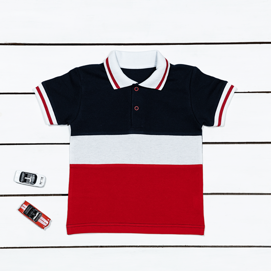 Футболка-поло полосатая