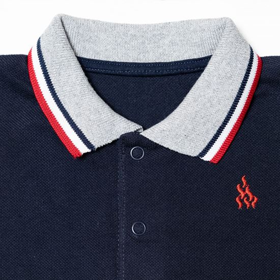 Футболка-поло синяя