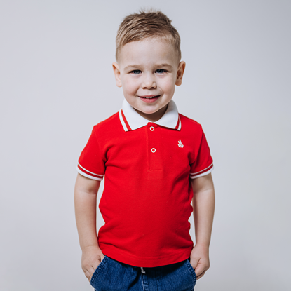 Изображение Футболка-поло красная