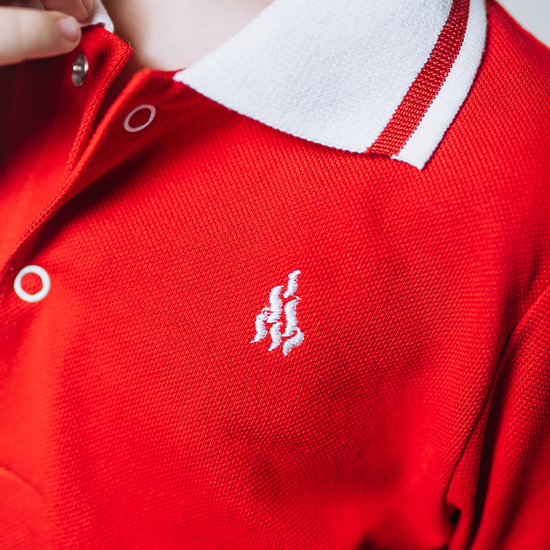 Футболка-поло красная