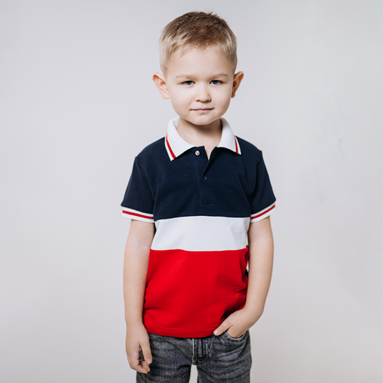 Футболка-поло полосатая