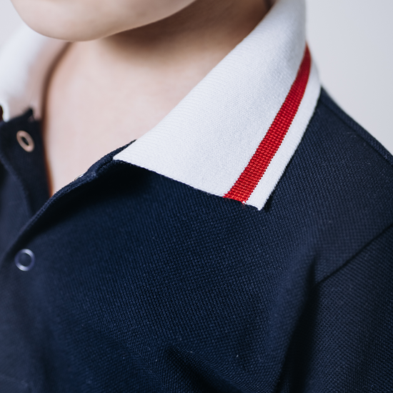 Футболка-поло полосатая